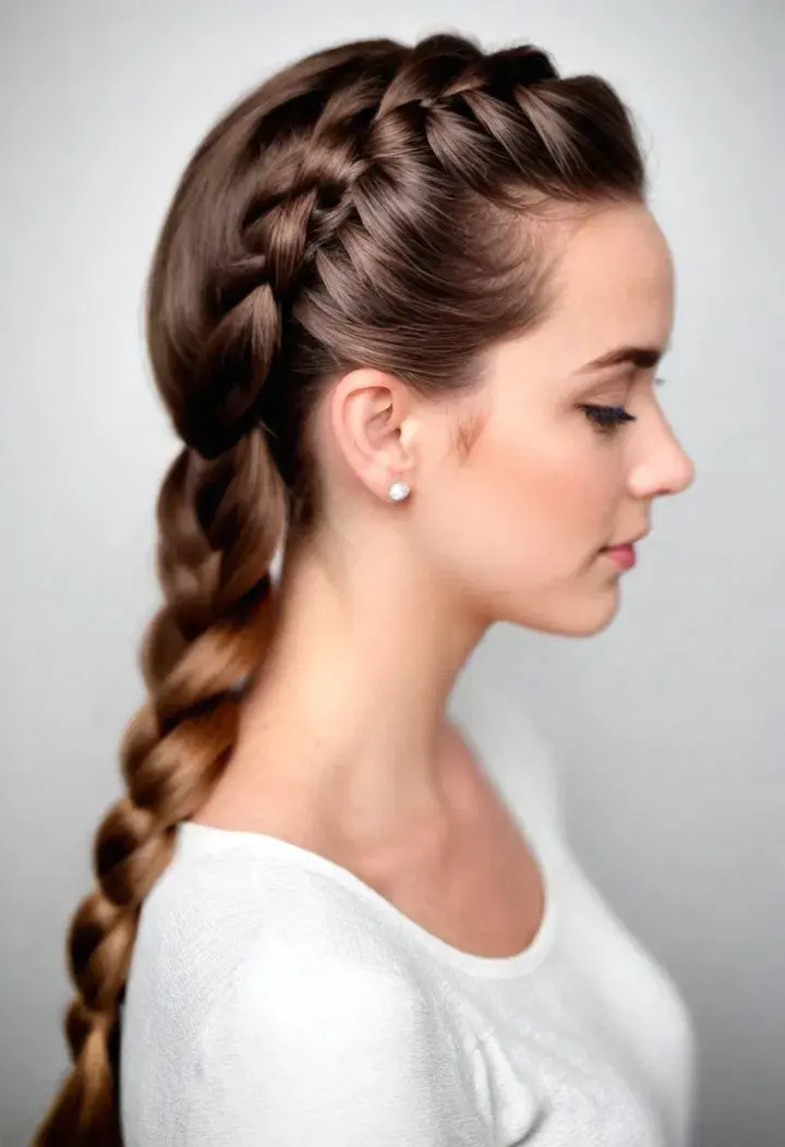 Classic French Braid Hairstyle