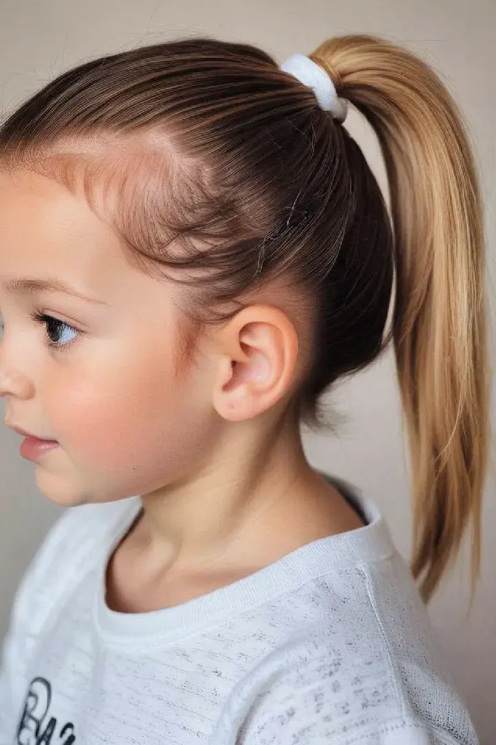 Classic Ponytail Cute Baby Hairstyle