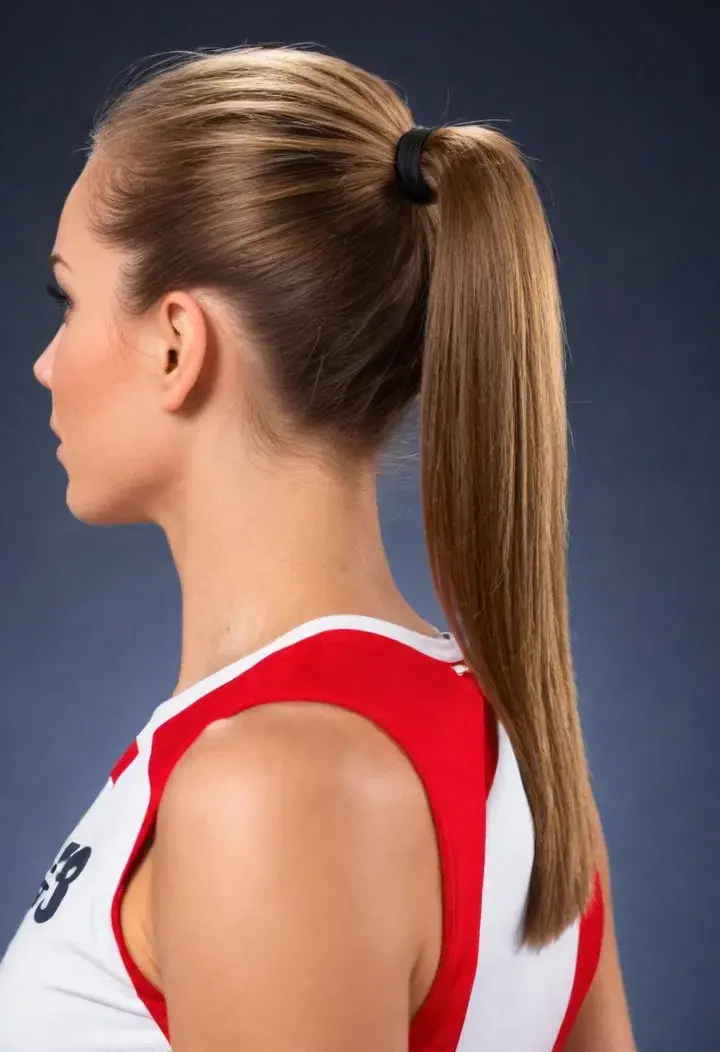 Classic Ponytail volleyball Hairstyle
