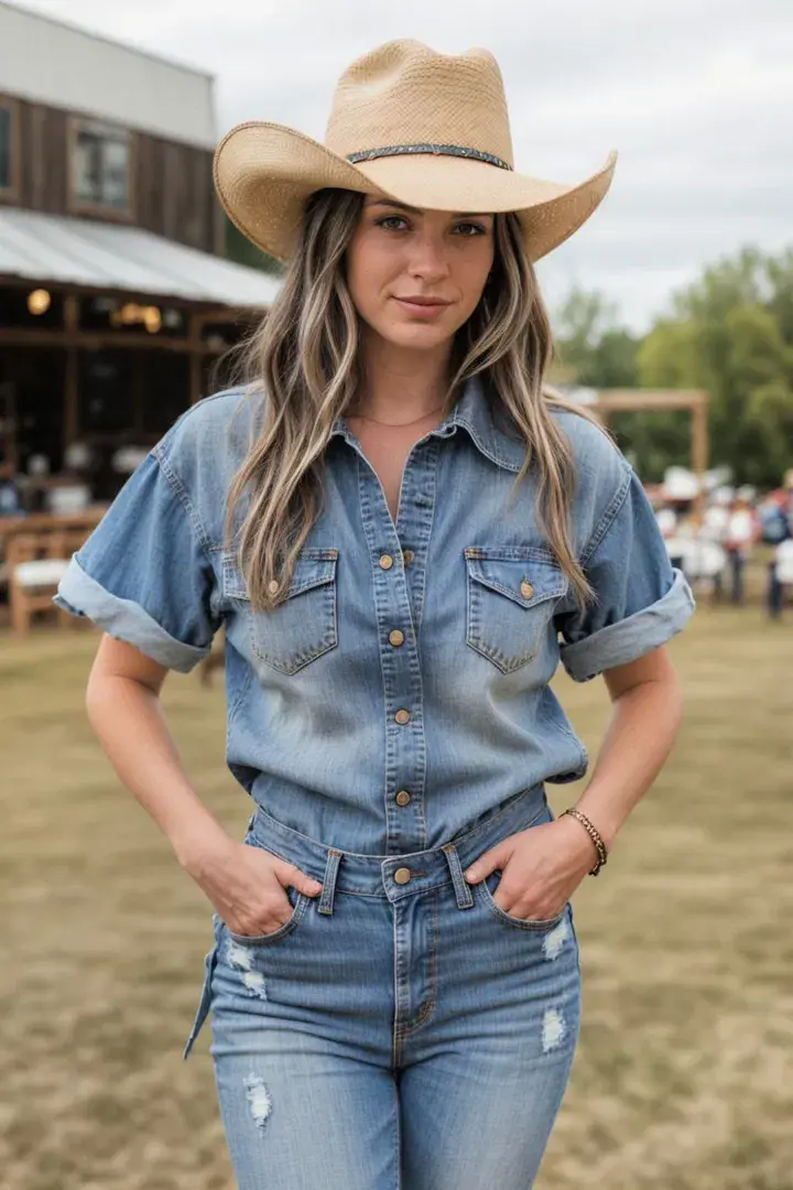  Cowboy Hat and Jeans Outfit Ideas