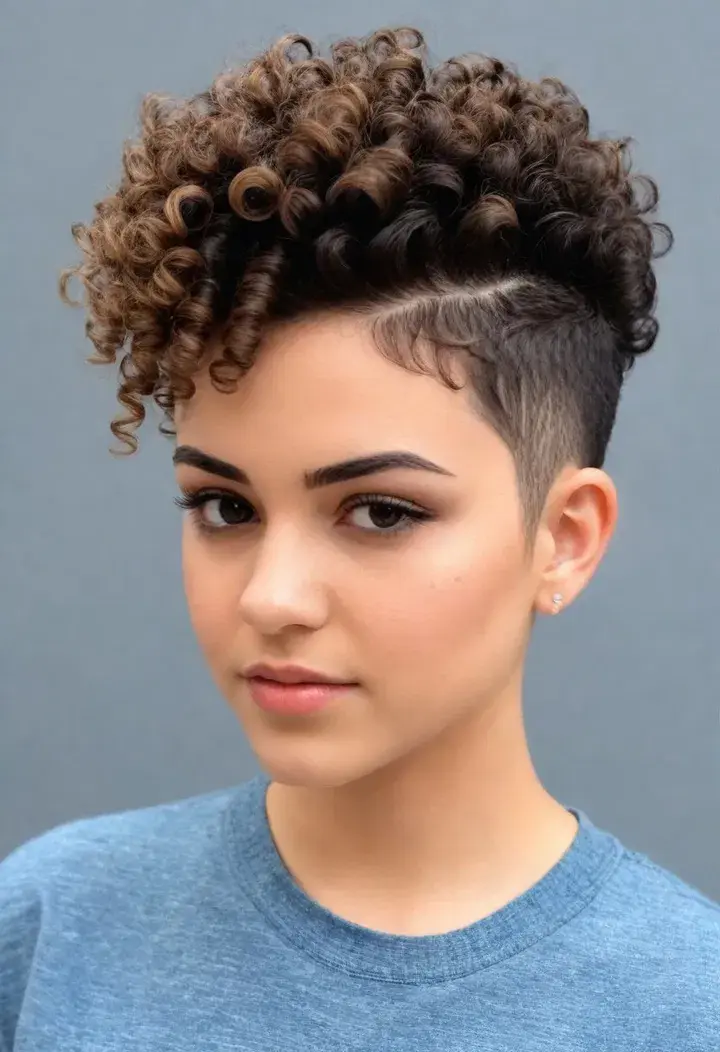 Curly Fade Hairstyle