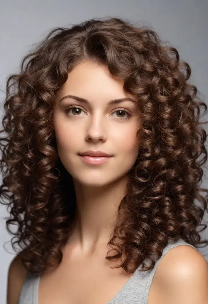 Curly Layers Hairstyle