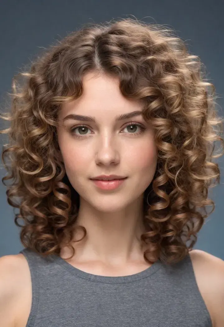 Curly Mid-Length for medium hairstyle