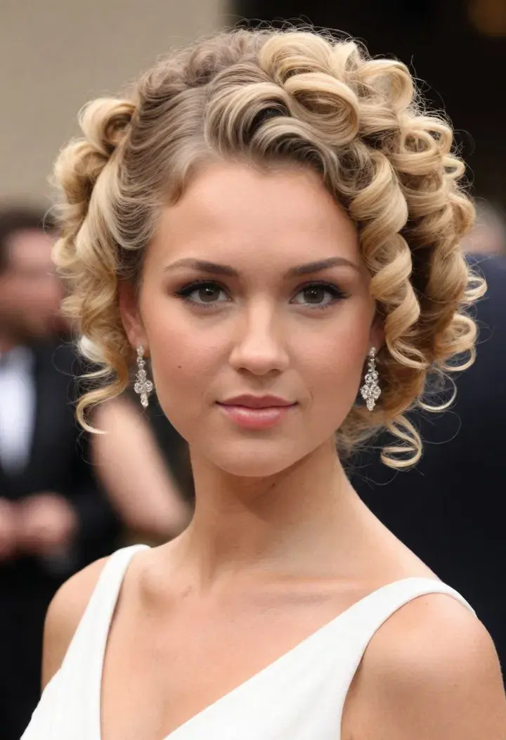 Curly Updo Hairstyle