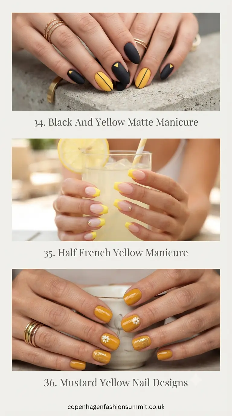 37+ Bright Yellow Nail Ideas to Brighten Up Your Summer 13 Cute Yellow Nail Designs Last Part