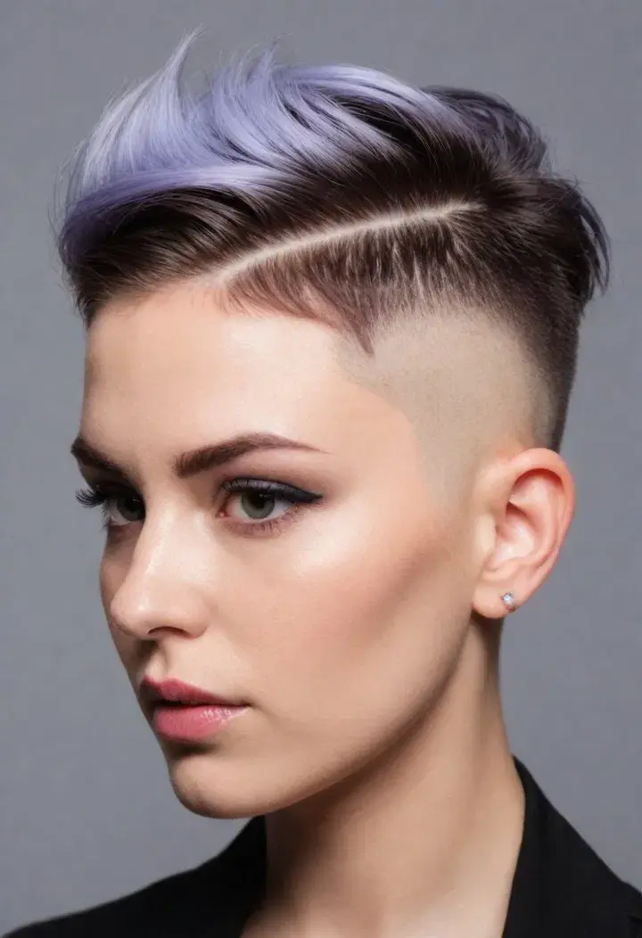 Disconnected Undercut Short Hairstyle For Women 