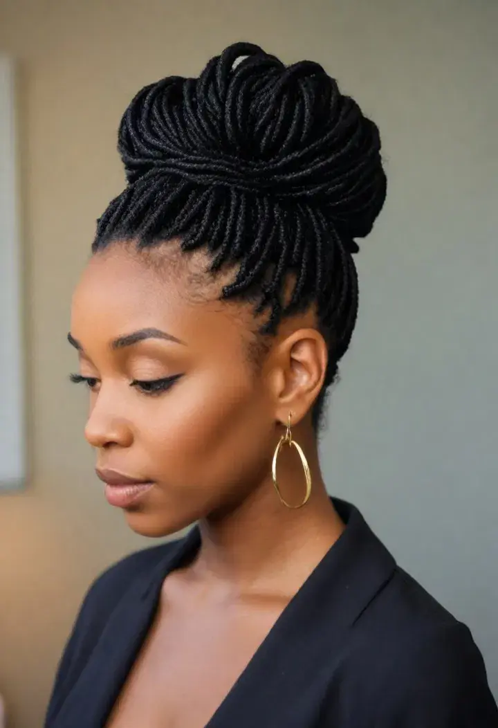  Dreadlock Bun Dreadlocks Hairstyle