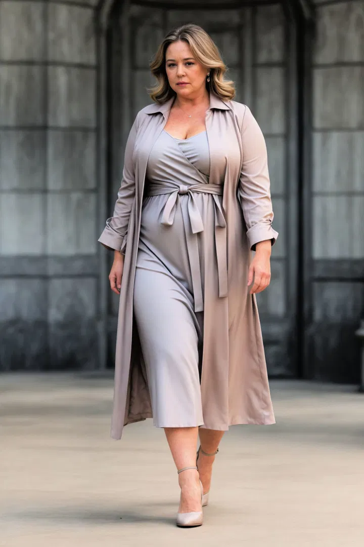  Duster Coat Over a Dress