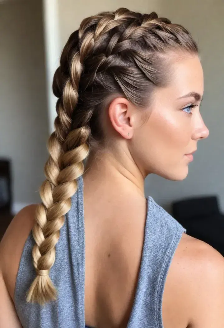 Dutch Braid Hairstyle