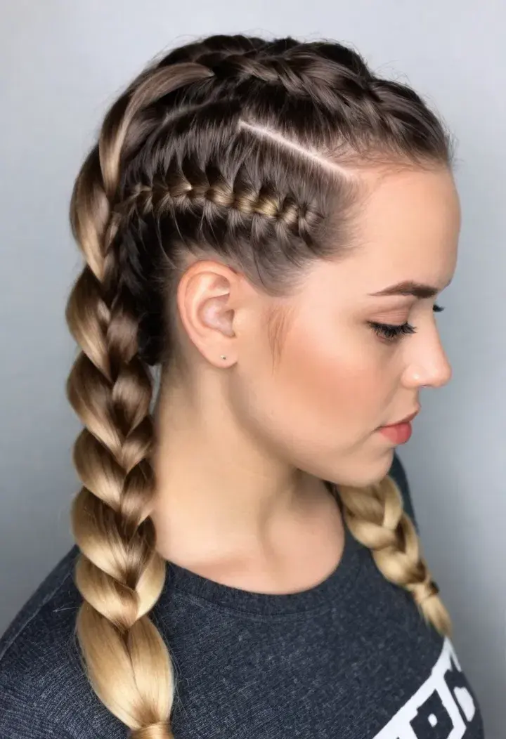  Dutch Braids haircut for around face