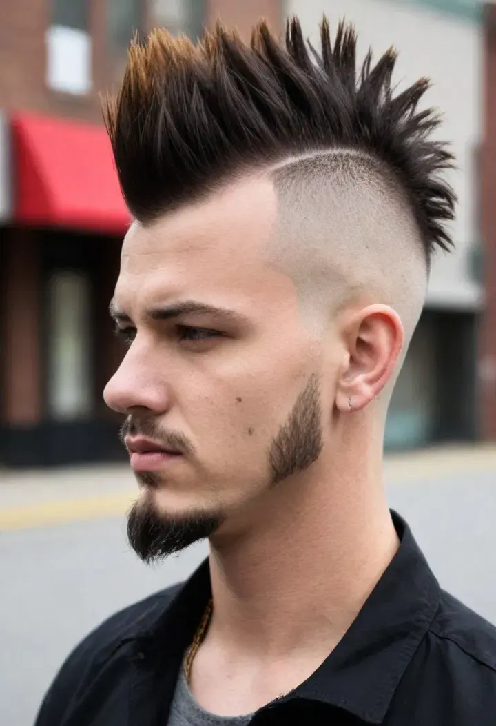  Faded Mohawk hairstyle for men