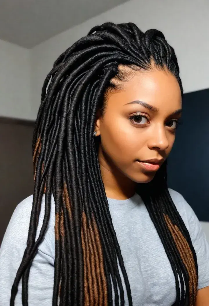 Faux Locs Dreadlocks Hairstyle
