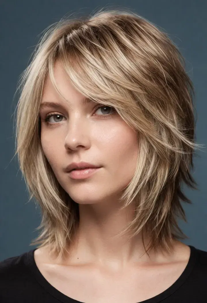 Feathered Cut Short Hairstyle For Women