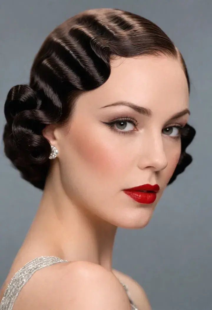 Finger Waves Curly Hairstyle