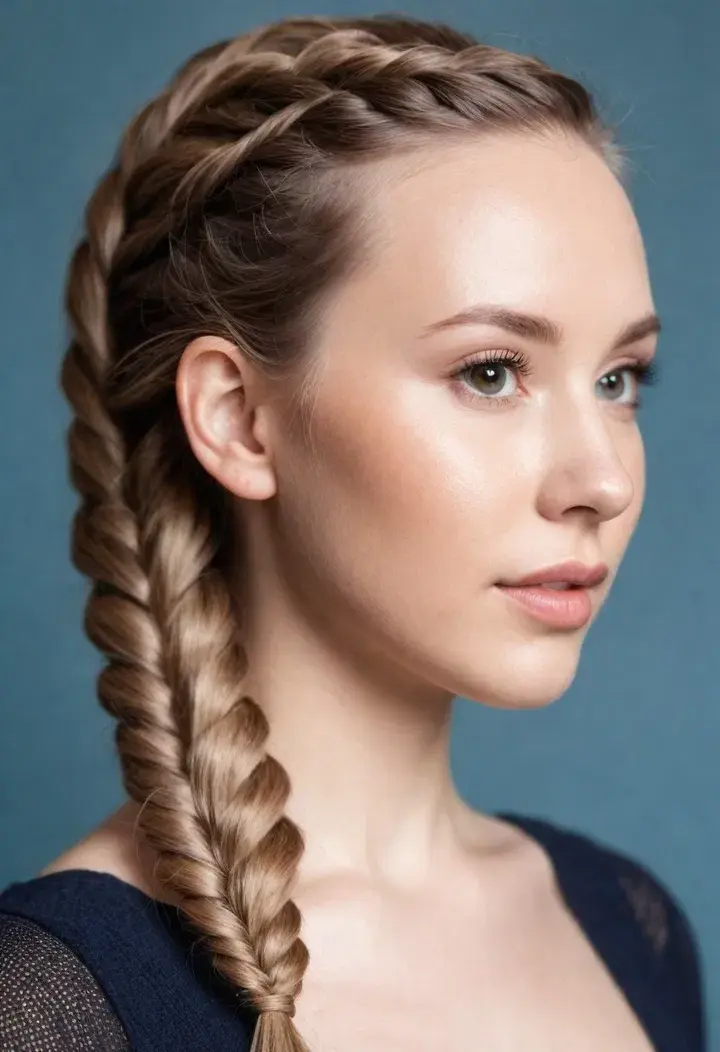  Fishtail Braid haircut for around face