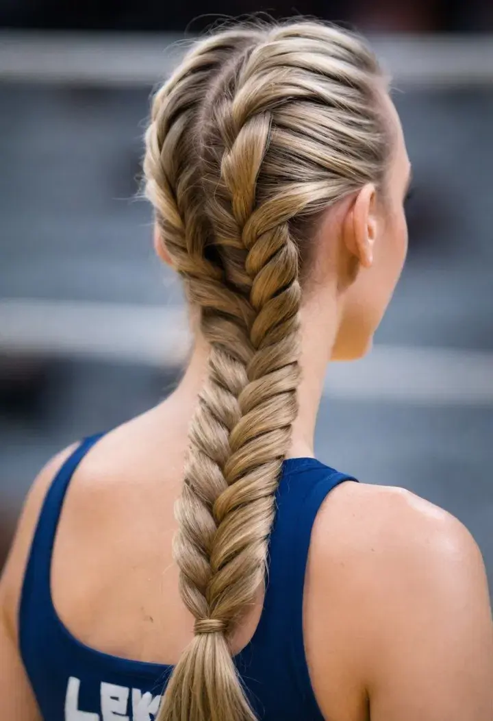  Fishtail Braid volleyball haircut