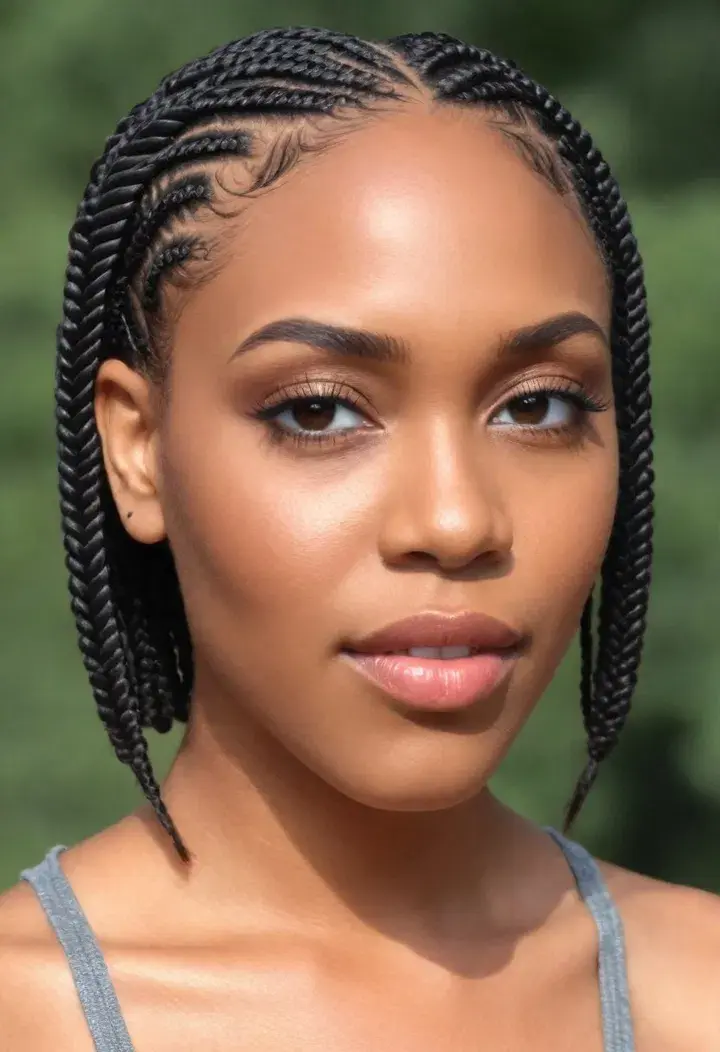 Flat Twists hairstyle for balck women 