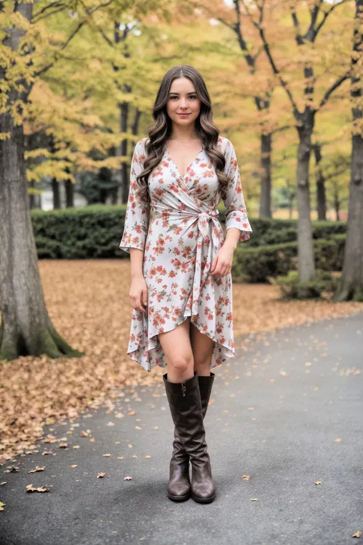  Flowy Wrap Dress