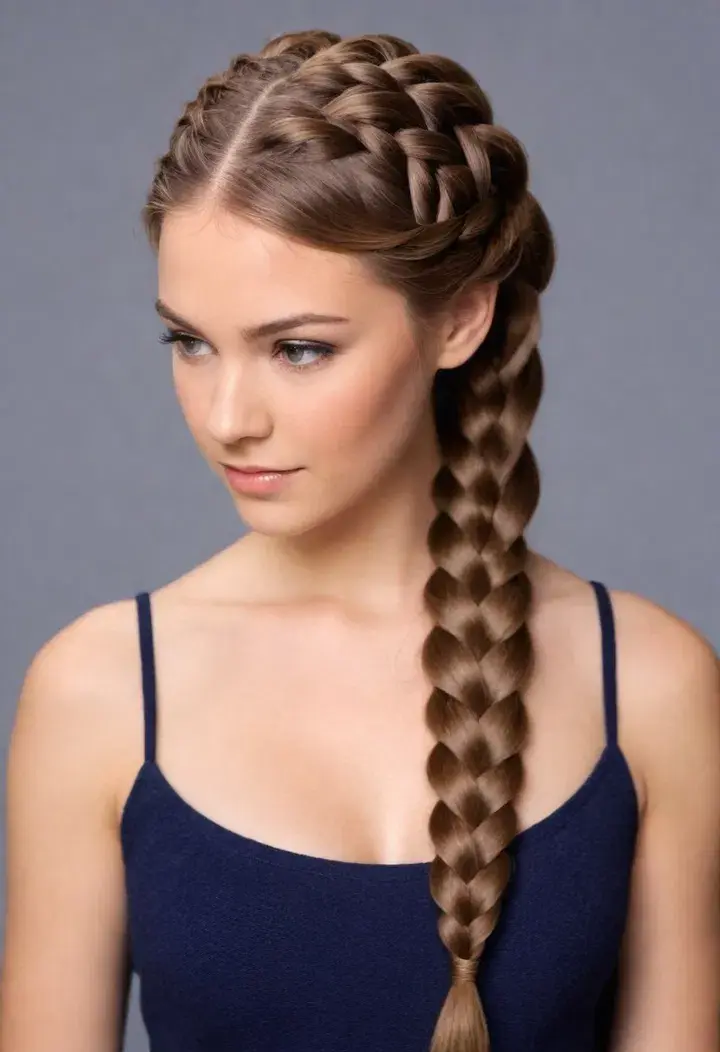 Four-Strand Braid Hairstyle