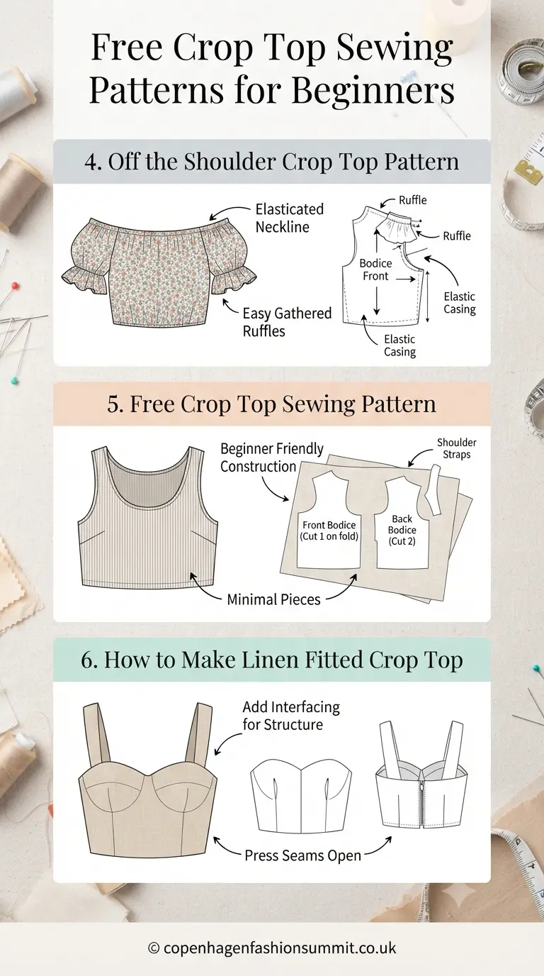 25 Free Crop Top Sewing Patterns That Are Fast and Easy for Beginners 3 Free Crop Top Sewing Patterns Part 2