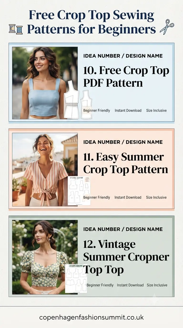 25 Free Crop Top Sewing Patterns That Are Fast and Easy for Beginners 5 Free Crop Top Sewing Patterns Part 4