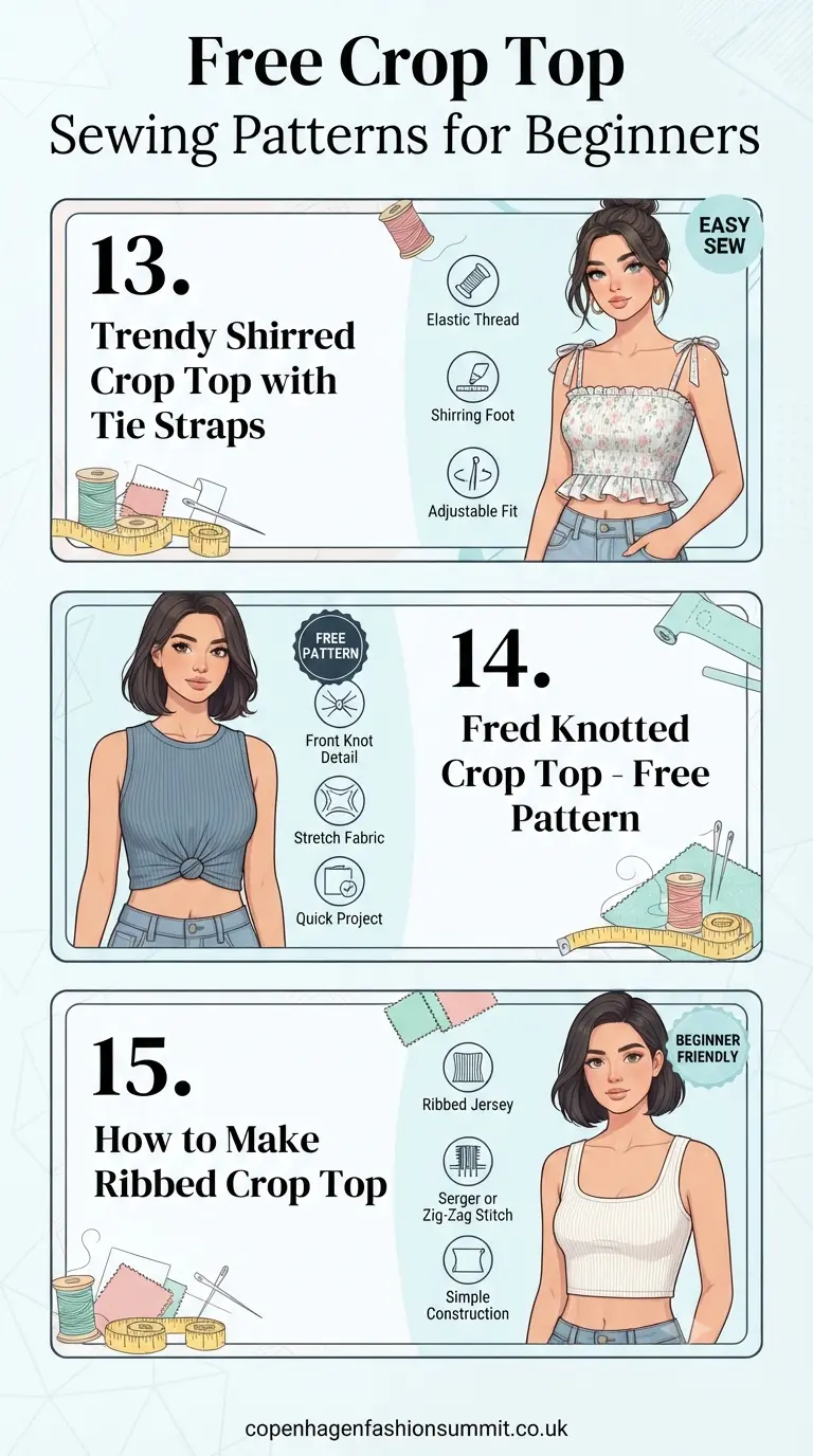 25 Free Crop Top Sewing Patterns That Are Fast and Easy for Beginners 6 Free Crop Top Sewing Patterns Part 5