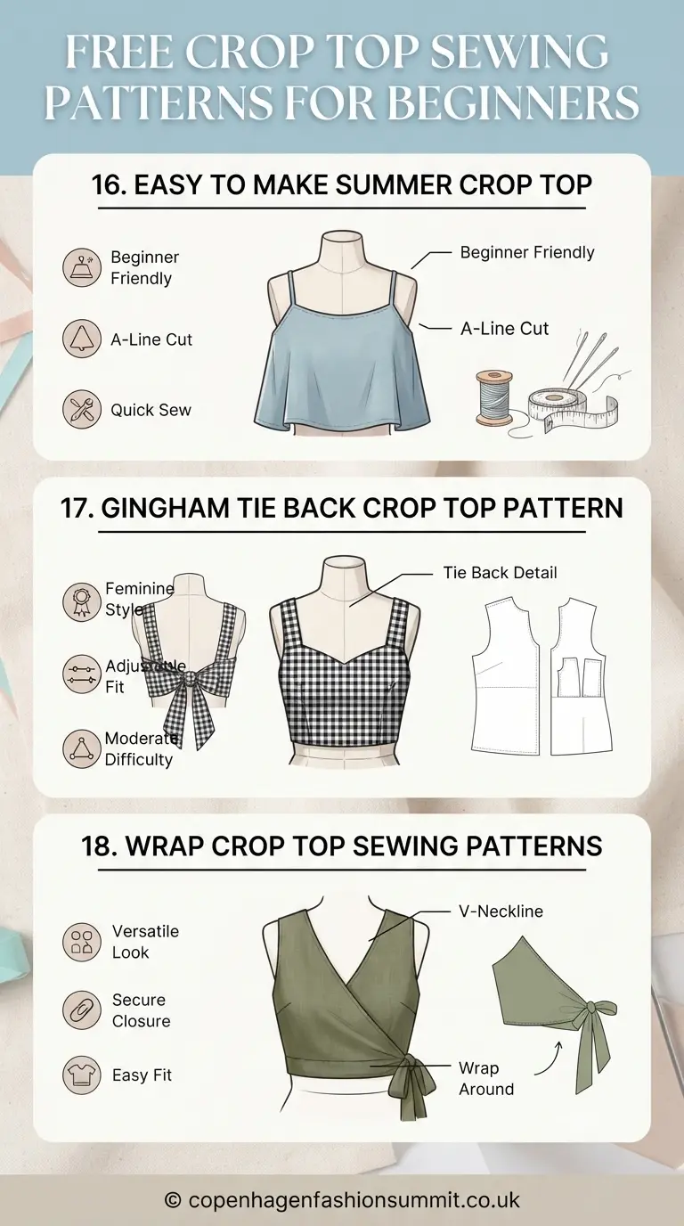 25 Free Crop Top Sewing Patterns That Are Fast and Easy for Beginners 7 Free Crop Top Sewing Patterns Part 6