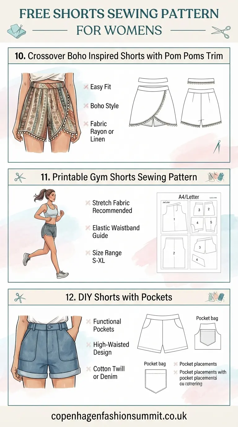Free Shorts Sewing Pattern Part 4