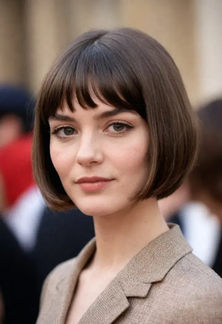 French Bob Short Hairstyle For Women