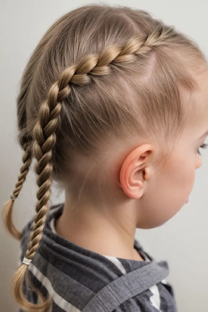 French Braids Cute Baby Hairstyle
