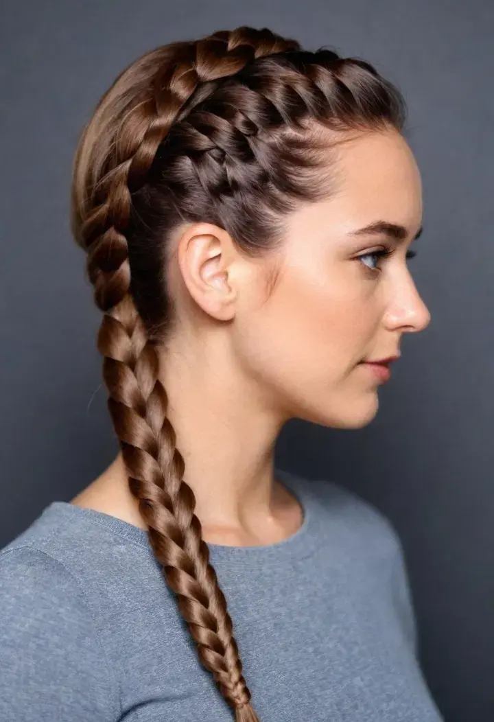French Rope Braid Hairstyle