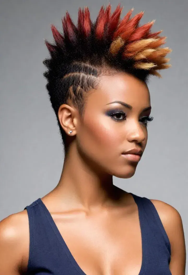Frohawk Hairstyle For Black Women 