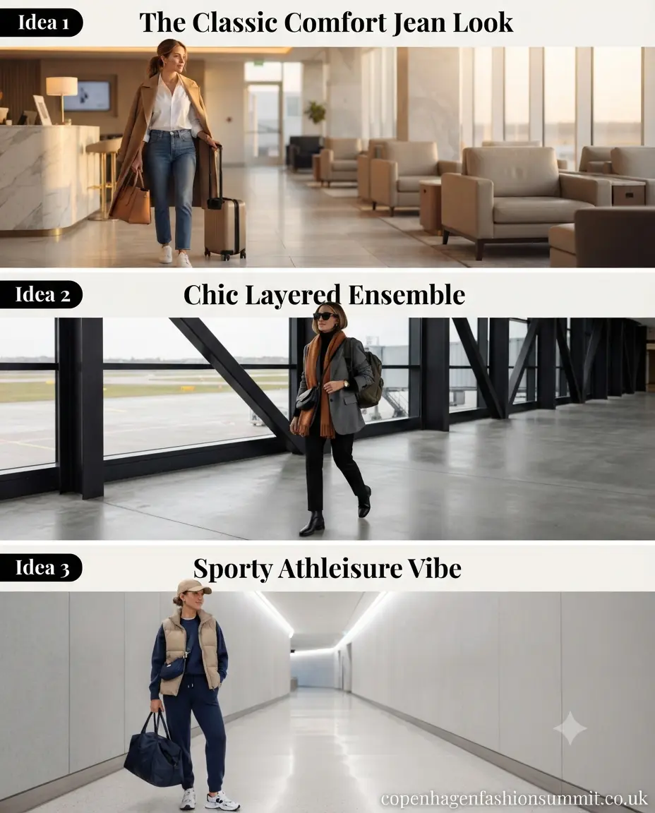 Comfy Airport Outfit Ideas For Travel Women Part 1