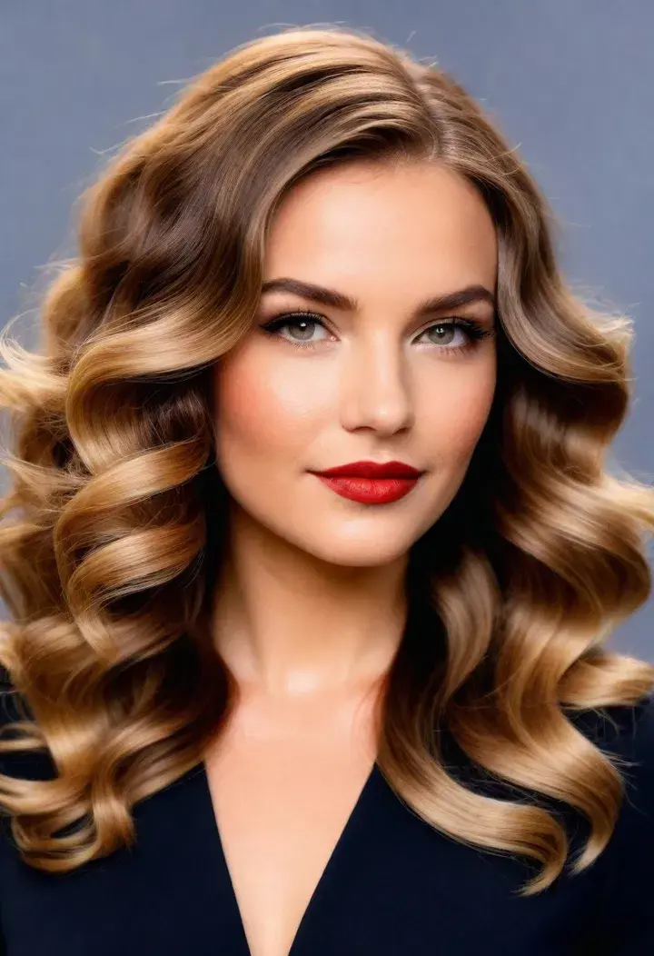 Glam Waves for wavy hairstyle