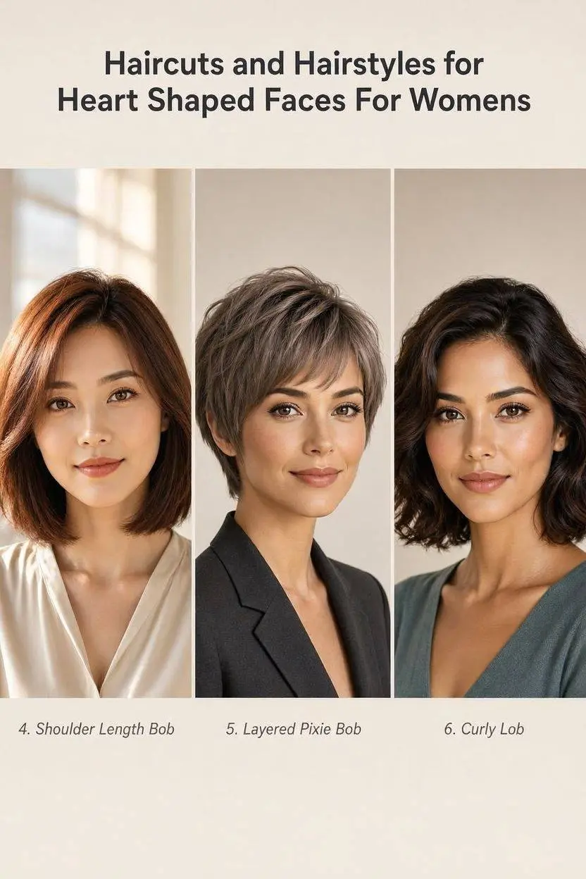 Haircut  for Heart Shaped Faces part 2
