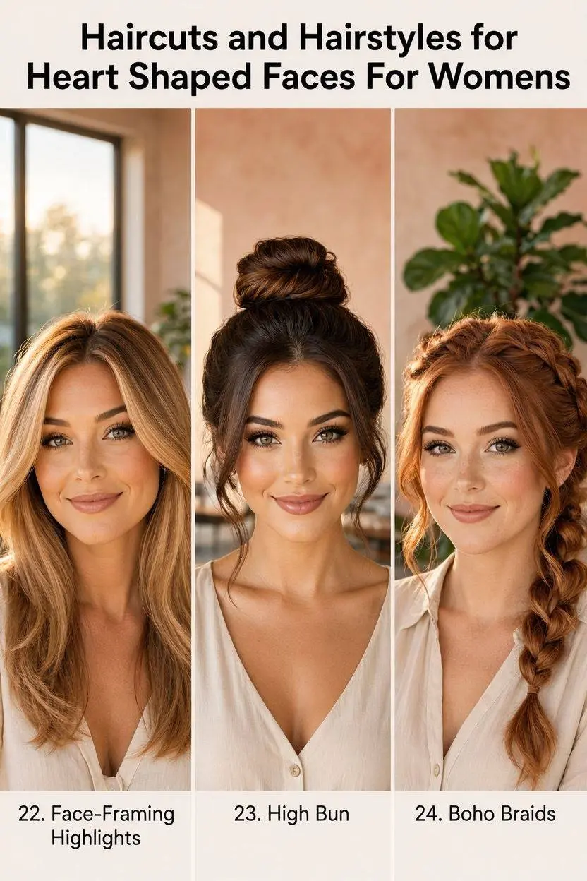  Hairstyles for Heart Shaped Faces last part