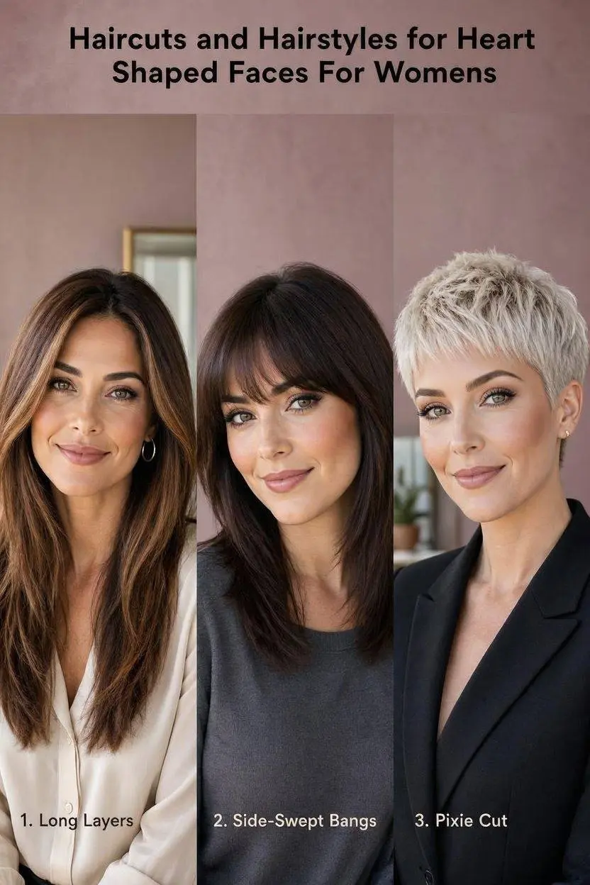 Hairstyles for Heart Shaped Faces part 1