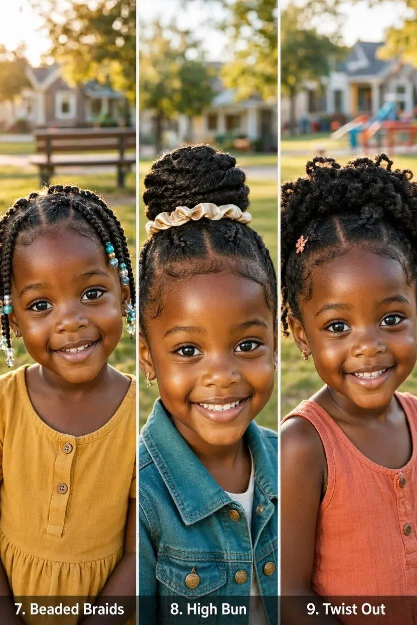 25 Fresh & Fun Natural Hairstyles for Little Black Girls 4 Hairstyles for Little Black Girls part 3