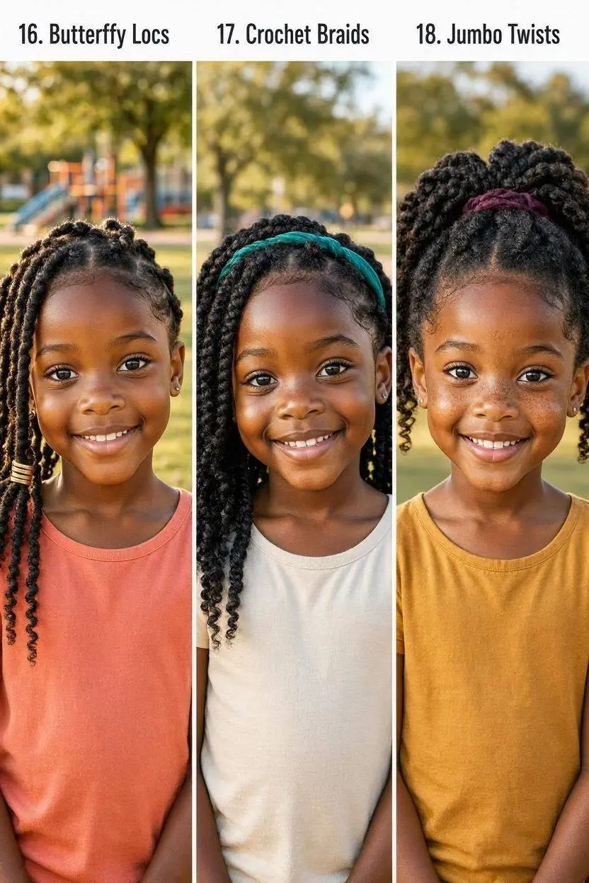 25 Fresh & Fun Natural Hairstyles for Little Black Girls 7 Hairstyles for Little Black Girls part 6