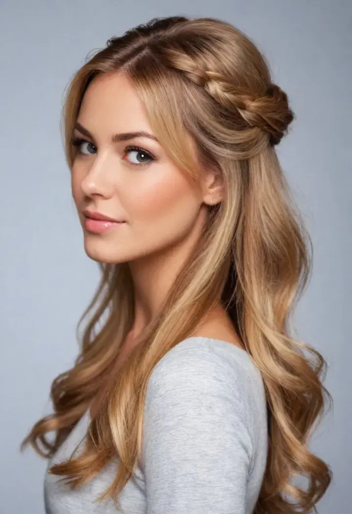 Half Up Half Down for Fine Hairstyle