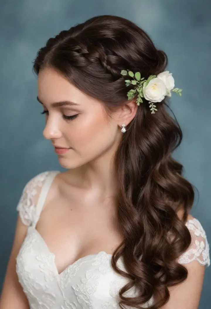 Half Up Half Down for Weddings Hairstyle