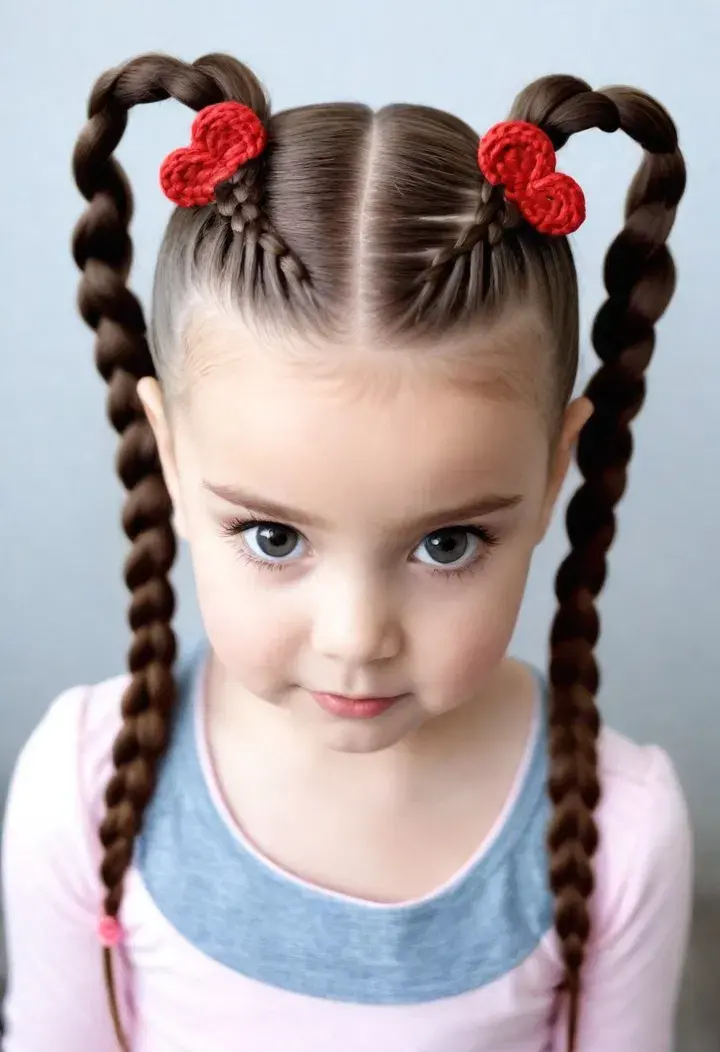  Heart Braids Cute Baby Hairstyle