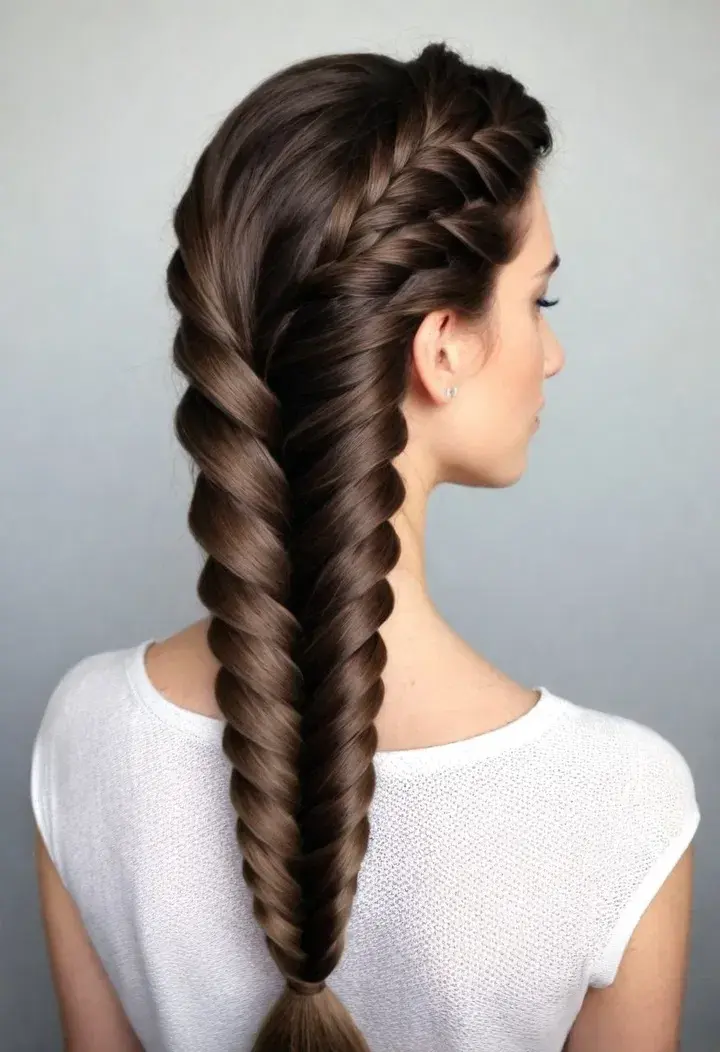 Herringbone Braid Hairstyle