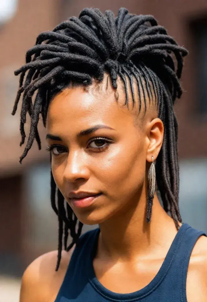 High Top Dreadlock Hairstyle