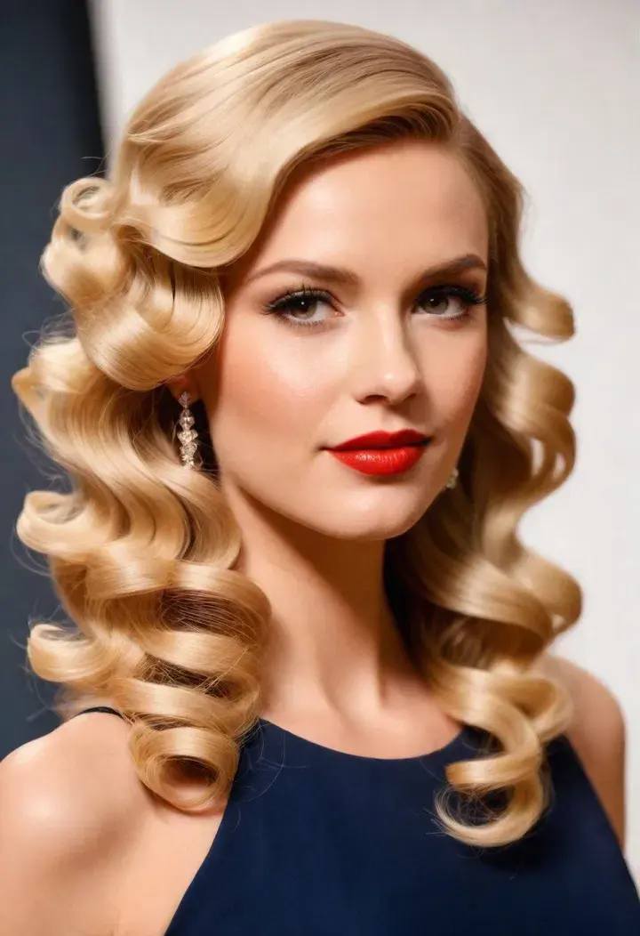 Hollywood Curls Hairstyle