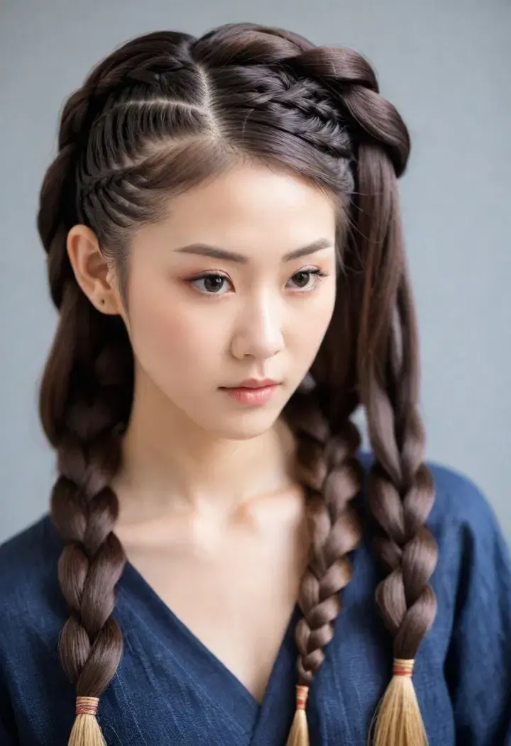 Japanese Braids hairstyle