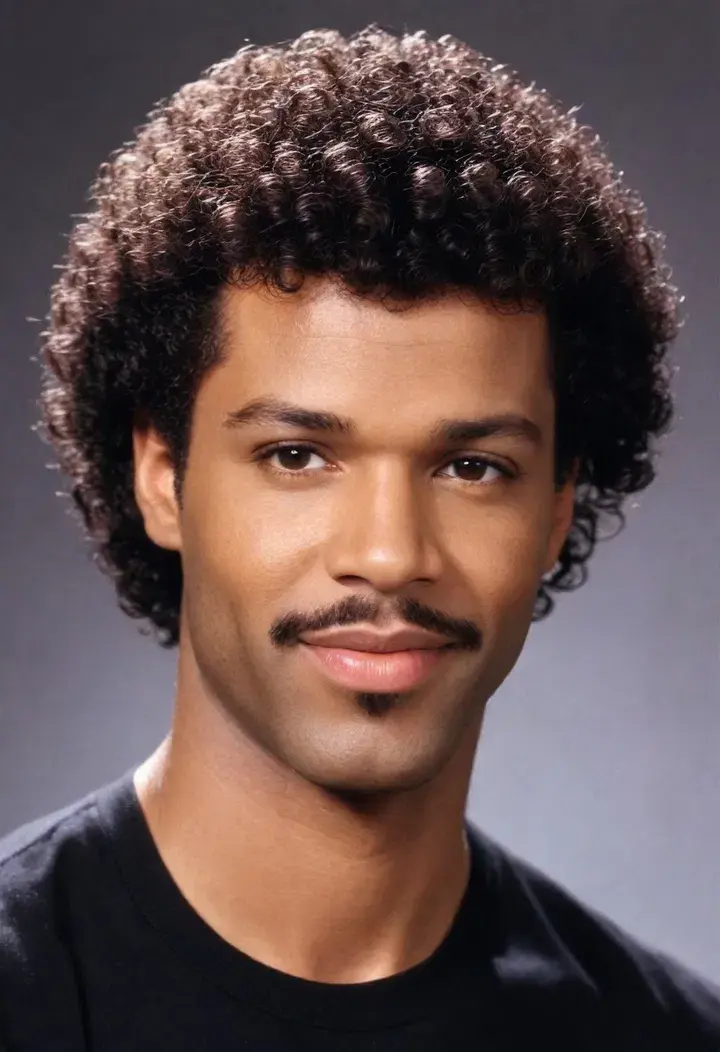 Jheri Curl hairstyle for men