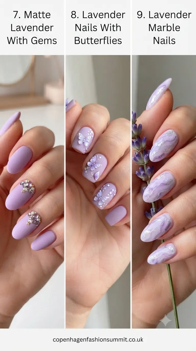 Lavender Nails Ideas Part 3