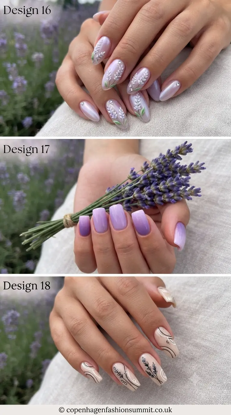 Lavender Nails Ideas Part 6