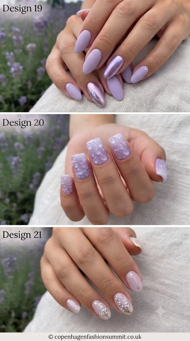 Lavender Nails Ideas Part 7